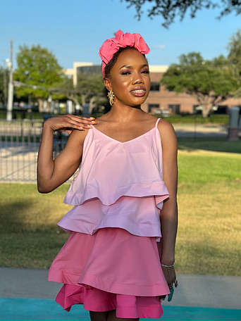 Pink fashion summer dress