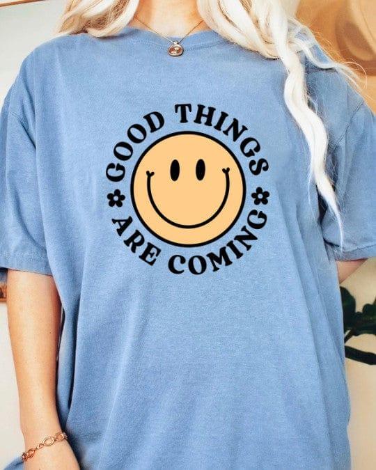 seven hearts shop Blue Jean / S Good tgings are coming Graphic Shirt