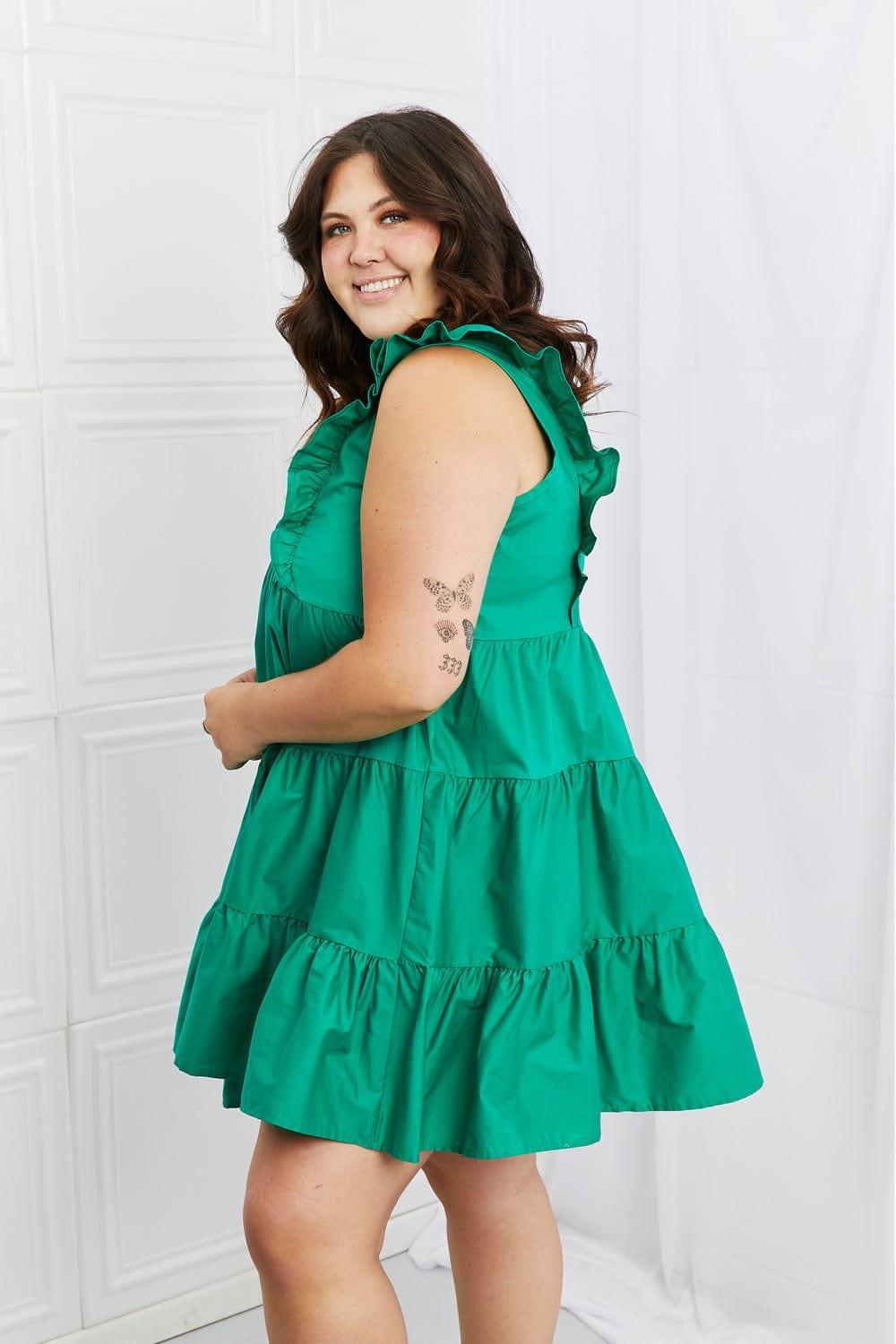 Trendsi Hailey & Co Play Date Full Size Ruffle Dress