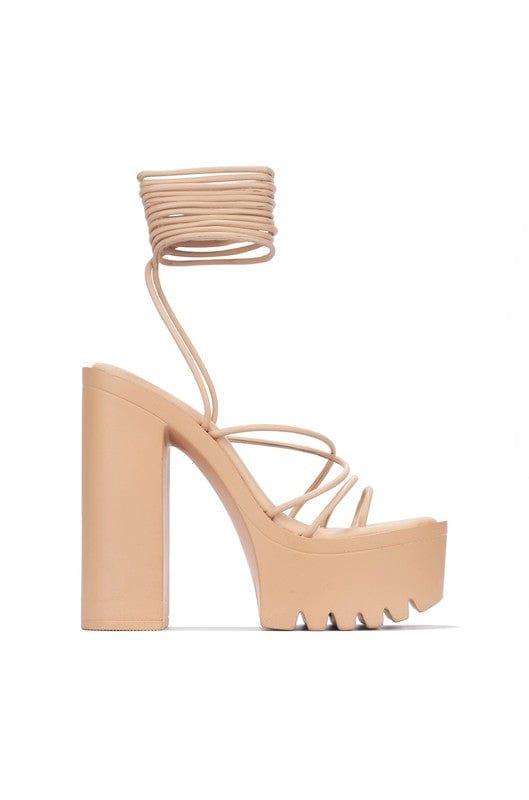 Stella Shoes Shoes High heel platform sandal with thin strap upper la