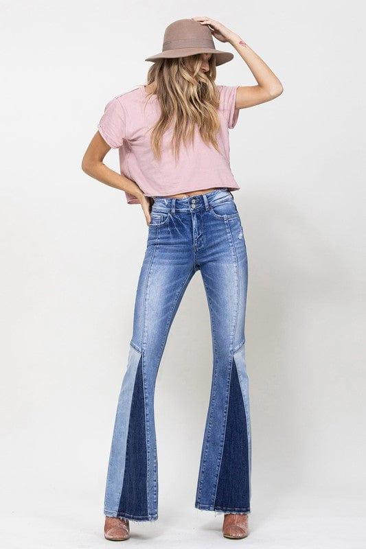VERVET by Flying Monkey HIGH RISE SUPER FLARE W PANEL