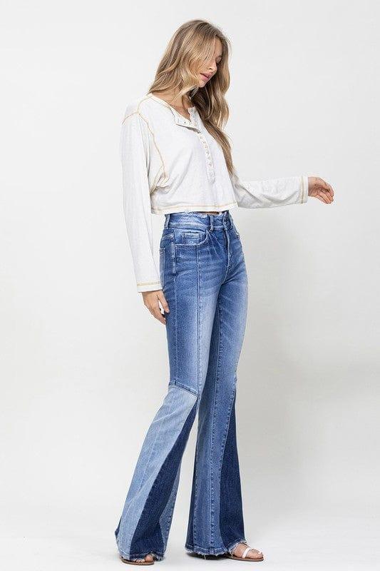VERVET by Flying Monkey HIGH RISE SUPER FLARE W PANEL
