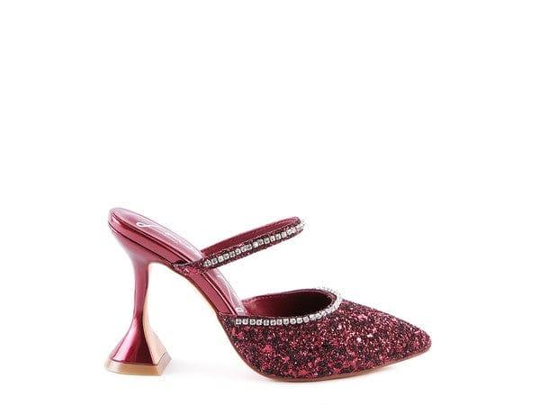 Rag Company Shoes Iris Glitter Spool Heel Sandal For Women