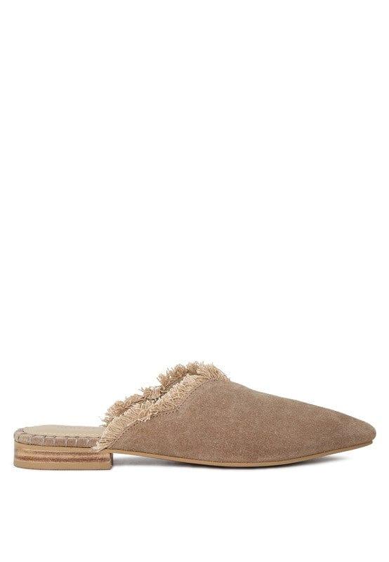 Rag Company MOLLY  FRAYED LEATHER MULES