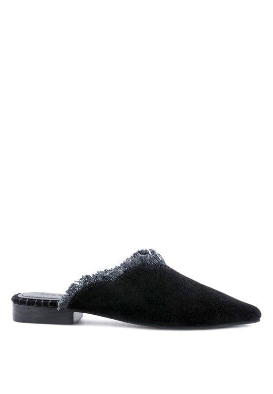 Rag Company MOLLY  FRAYED LEATHER MULES