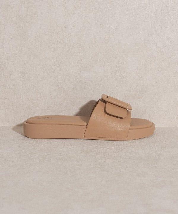 KKE Originals NUDE / 10 OASIS SOCIETY Daisy - Single Buckle Slide