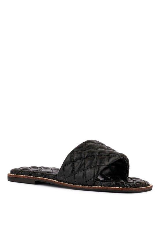 Rag Company Black / 5 ODALTA Handcrafted Quilted Summer Flats