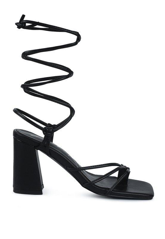 Rag Company PIRI TOE RING TIE UP BLOCK SANDALS