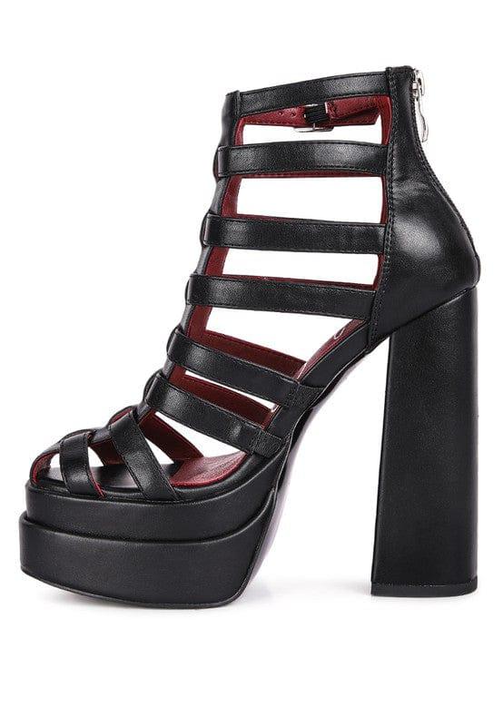 Rag Company Shoes Rielle High Platfrom Cage Bootie Sandal