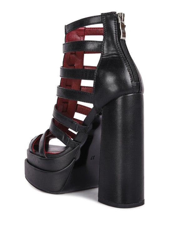 Rag Company Shoes Rielle High Platfrom Cage Bootie Sandal