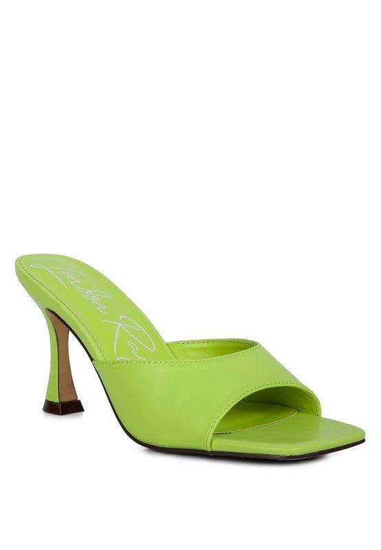 Rag Company Shoes Lime / 5 Roblux Mid Heel Sandals For Women