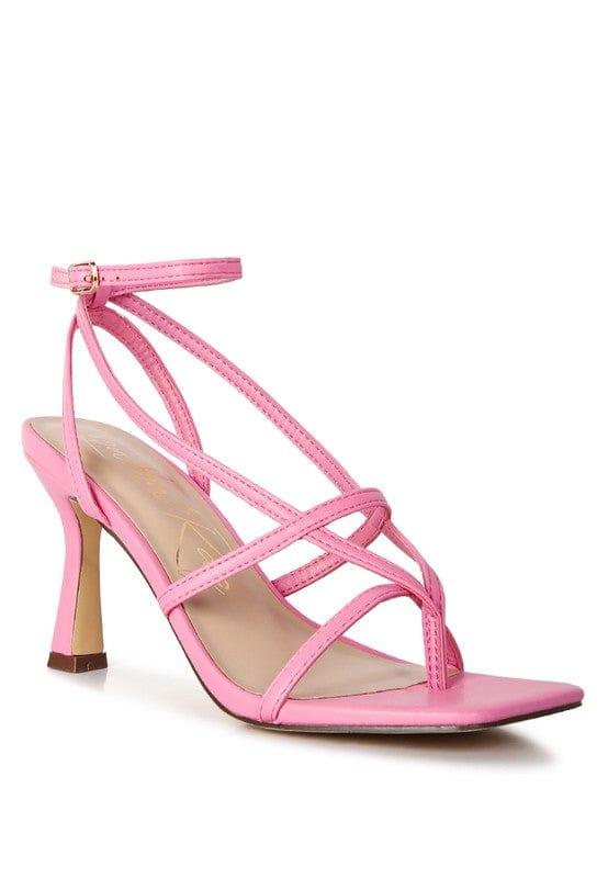 Rag Company Pink / 5 Stalker Strappy Ankle Strap Sandals