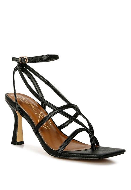 Rag Company Black / 5 Stalker Strappy Ankle Strap Sandals