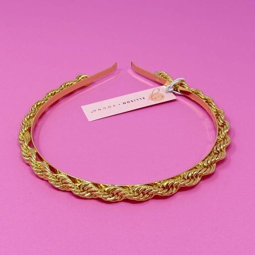 Ellison and Young Gold / OS Twist & Shout Chain Headband