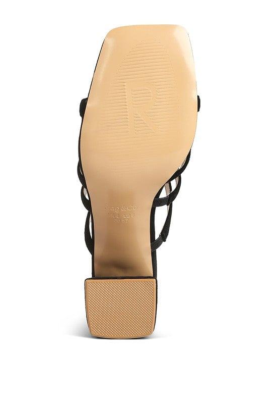 Rag Company VALENTINA Strappy Casual Block Heel Sandals