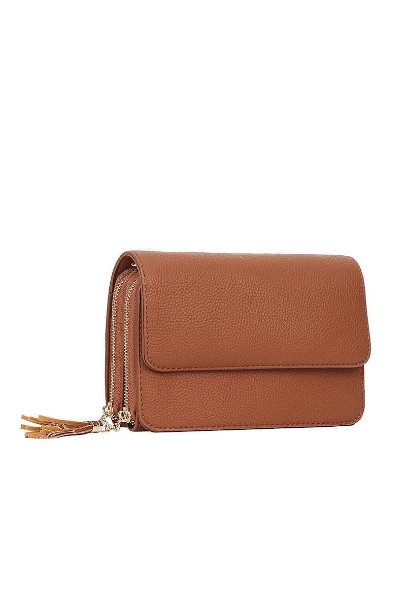 SAVLUXE Bags | Handbags Women Chic Smooth Tassel Crossbody Bag