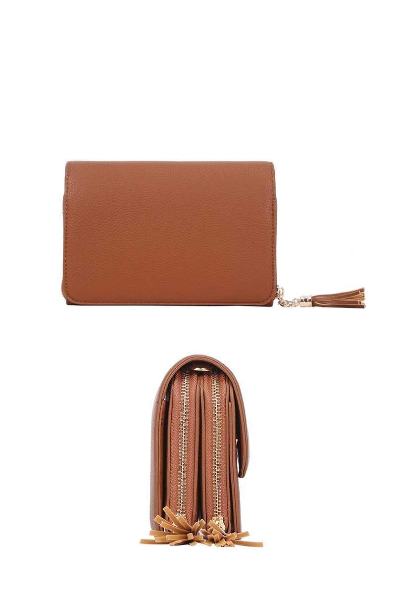 SAVLUXE Bags | Handbags Women Chic Smooth Tassel Crossbody Bag
