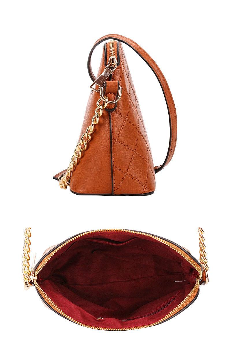 SAVLUXE Bags | Handbags Women's Quilt Stitching Crossbody Bag With Wallet Set