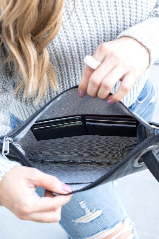 Aili's Corner Handbag & Wallet Accessories Women's Quilted Wristlet Clutch
