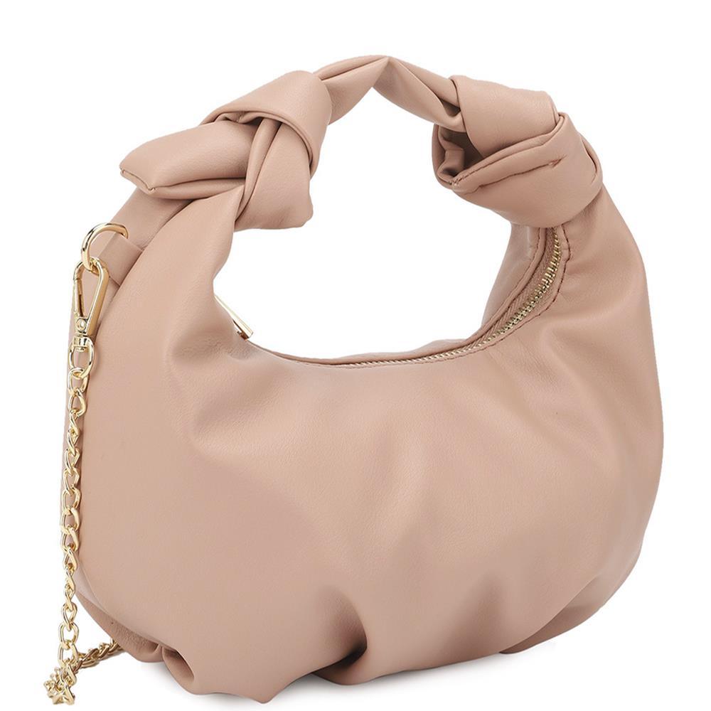 Smooth Round Handle Zipper Bag - SAVLUXE